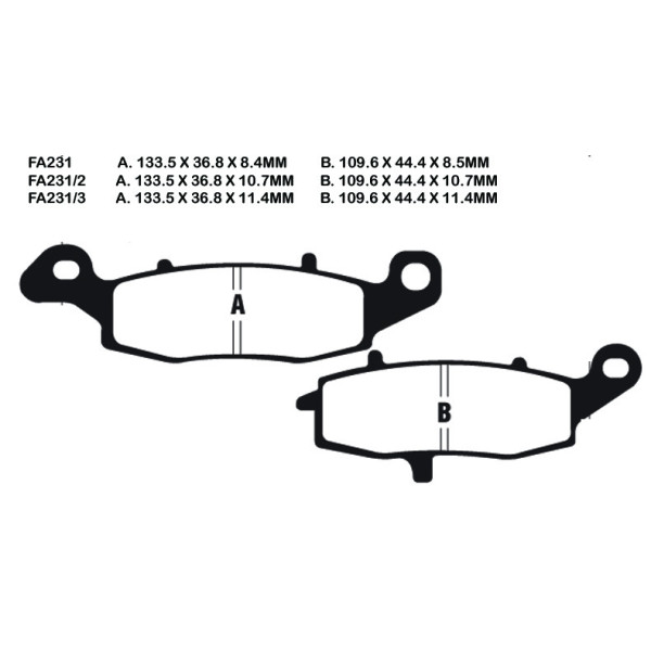 EBC EBC Brake Pads FA231HH